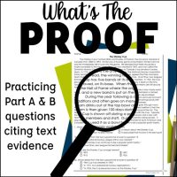 What's the Proof Part A Part B text evidence